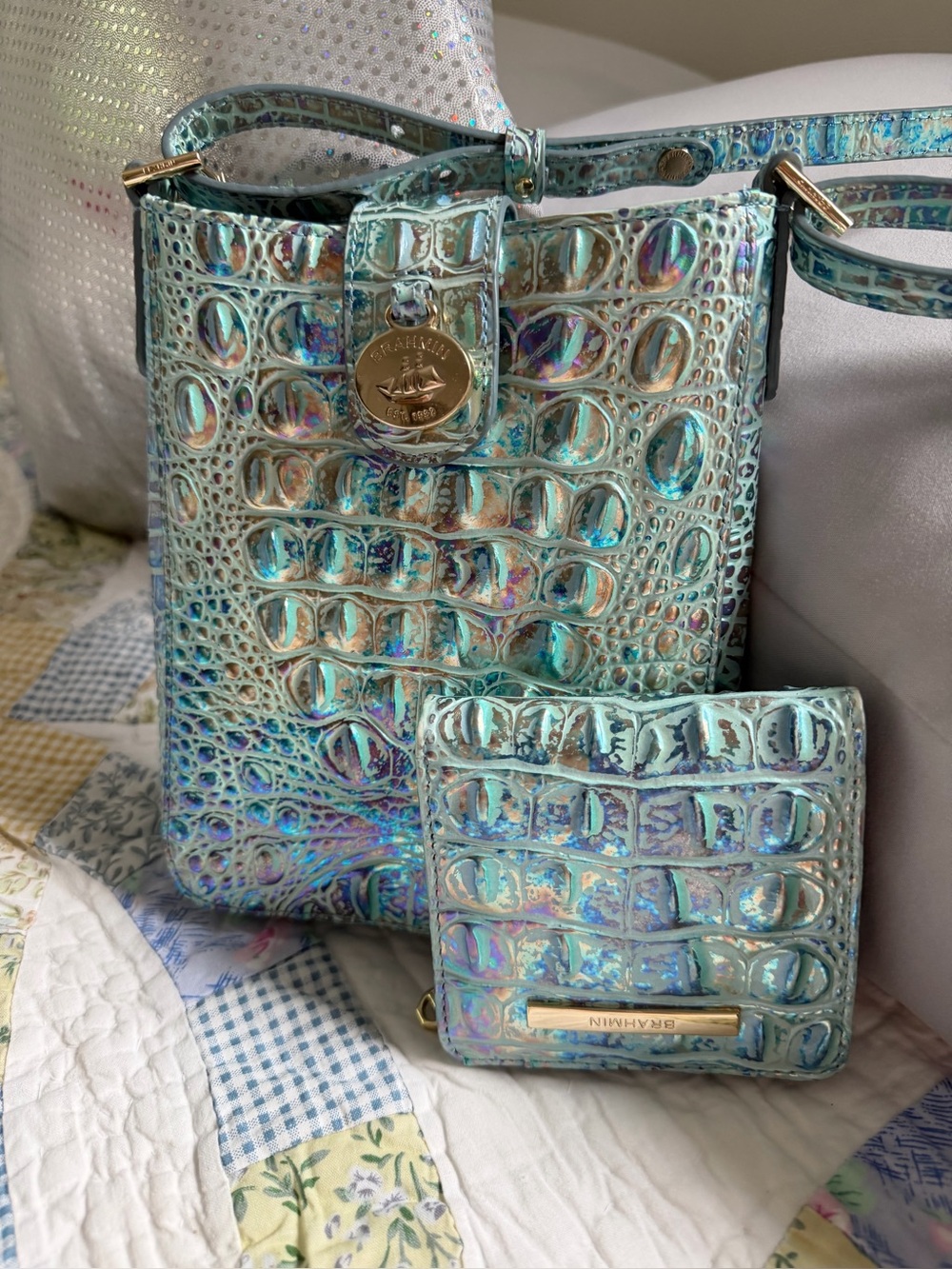 Brahmin Wonderland Marley & Matching Jane Wallet